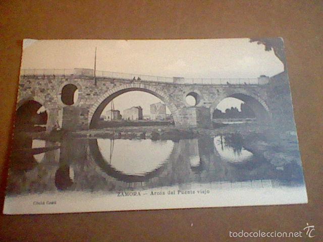 Postales: arcos puente viejo clich&eacute; conti  ed Salvador Alvarez s/c s/n&ordm; Zamora