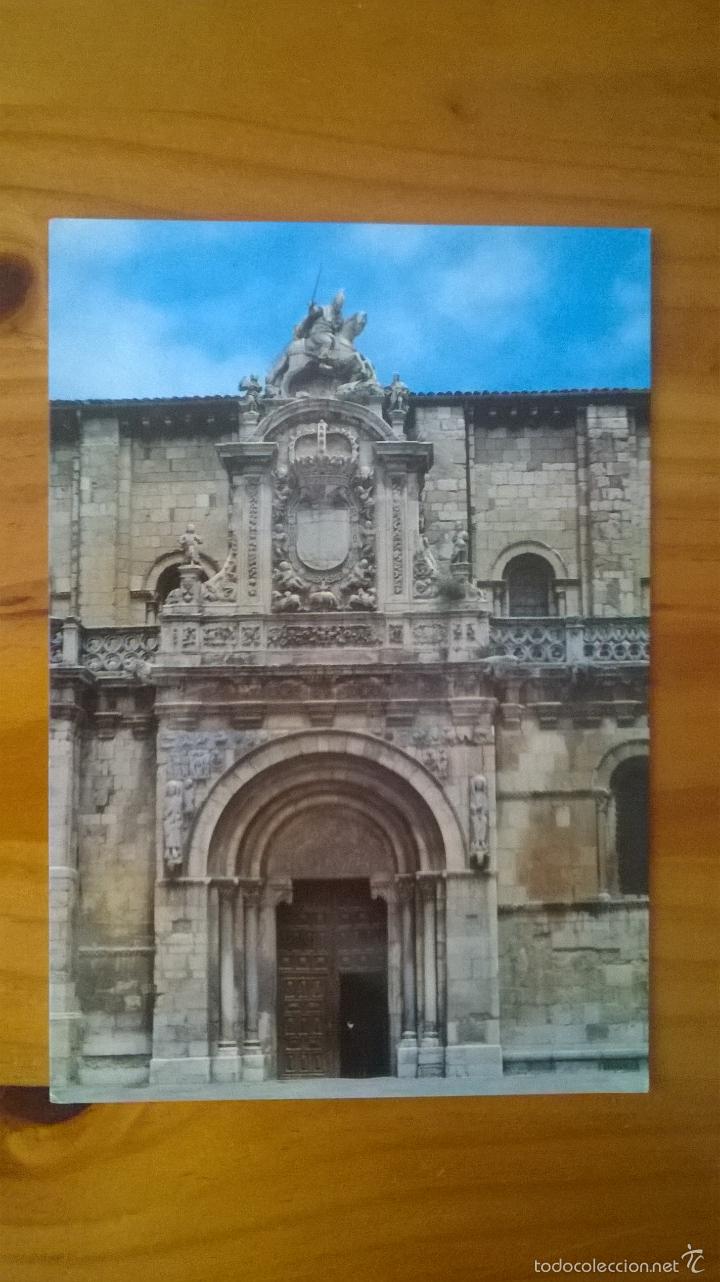 Postales: POSTAL DEL PORTICO DE SAN ISIDRO - LEON - SIN USAR