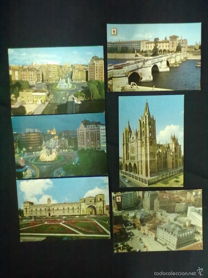 Postales: SEIS POSTALES LEON - Foto 1