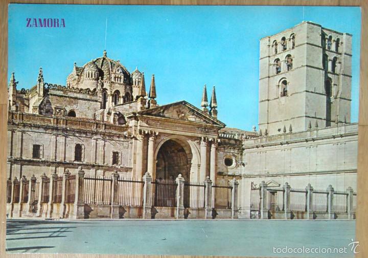 Postales: ZAMORA - CATEDRAL Y CASTILLO - Foto 1