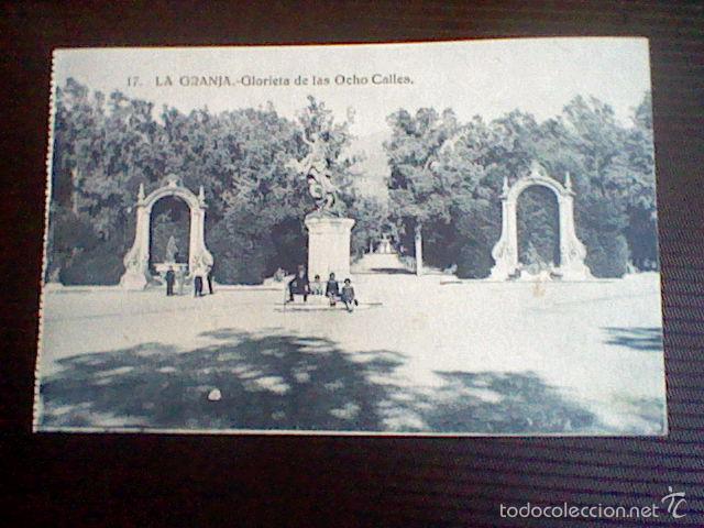 Postales: glorieta ocho calles Granja Segovia s/c n&ordm; 17  ed heliotipia espa&ntilde;ola