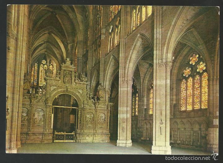 Postales: POSTAL LEON - CATEDRAL, NAVE CENTRAL - 1970