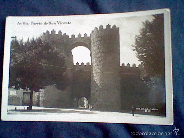 Postales: PUERTA SAN VICENTE AVILA  ED ALSINA 22  CIRCULADA 1941