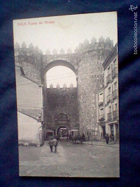 Postales: puerta alcazar  avila ed fototipia thomas  n&ordm; 644  s/c