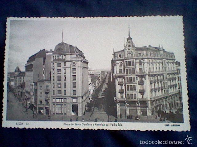 Postales: plaza santo domingo avenida padre isla  leon ed arribas n&ordm; 31 animada escrita