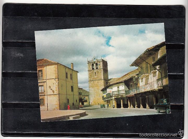 Postales: 4.- RIAZA. PORTALES Y TORRE DE LA IGLESIA PARROQUIAL