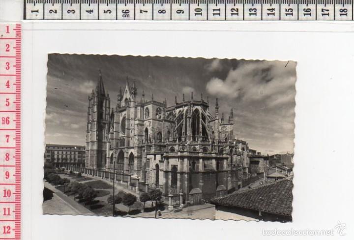 Postales: 21.148 TARJETA POSTAL, BLANCO Y NEGRO, FACHADA DEL MEDIODIA, CATEDRAL, LEON