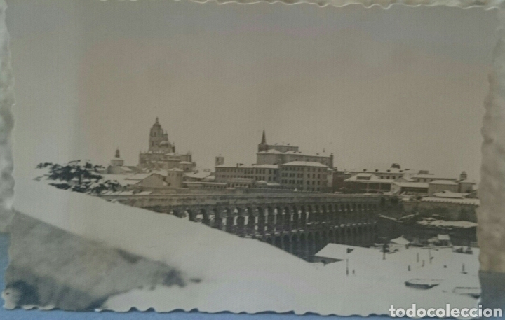 Postales: Foto Segovia, original, buen estado,invierno de 1960,es la que se v&eacute;