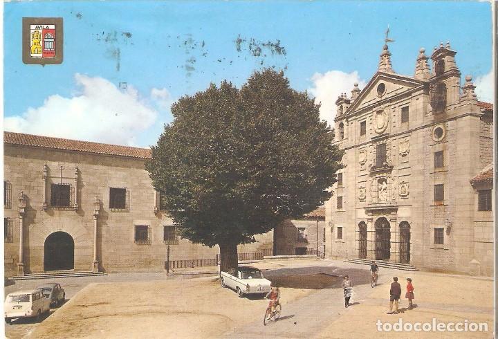 Postales: AVILA, CONVENTO DE SANTA TERESA,M DOMINGUEZ, CIRCULADA CON SU SELLO