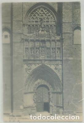 Postales: POSTAL ANTIGUA DE AVILA. CATEDRAL PUERTA PRINCIPAL   P-CASTLE-1037