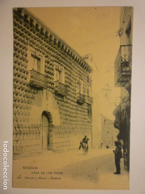 Postales: POSTAL CASA DE LOS PICOS (SEGOVIA). HAUSER Y MENET. SIN DIVIDIR.