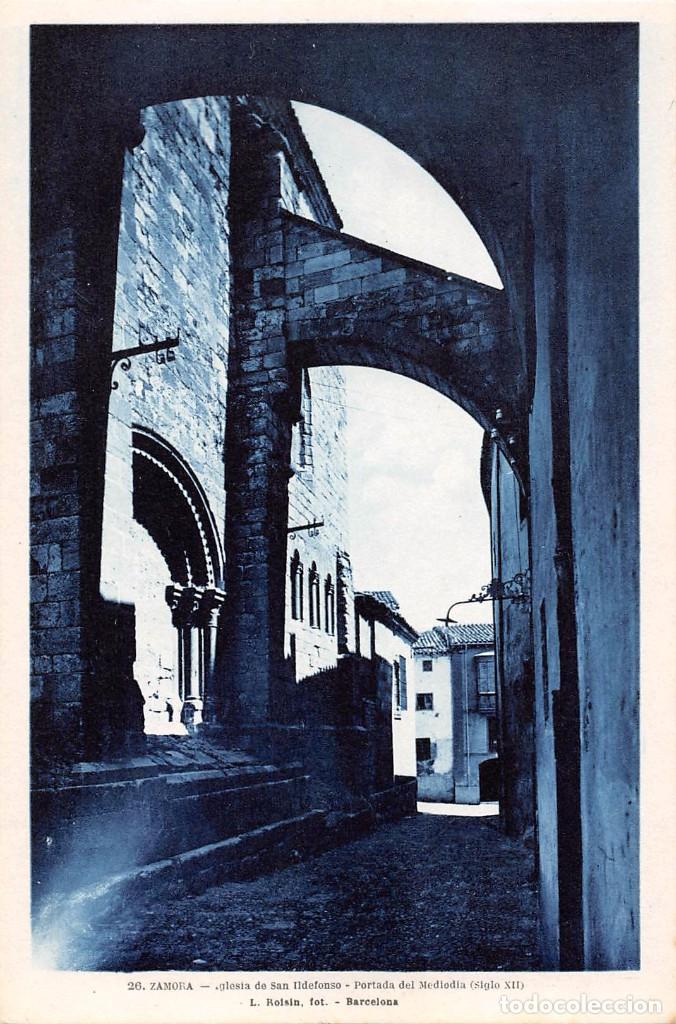Postales: ZAMORA.- IGLESIA DE SAN ILDEFONSO.- PORTADA DEL MEDIOD&Iacute;A (SIGLO XII)