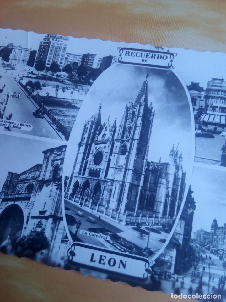 Postales: Postal recuerdo de le&oacute;n de ediciones arribas - Foto 2