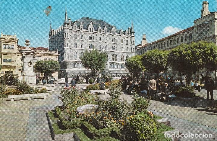 Postales: N&ordm; 708 POSTAL LEON PLAZA DE SAN MARCELO