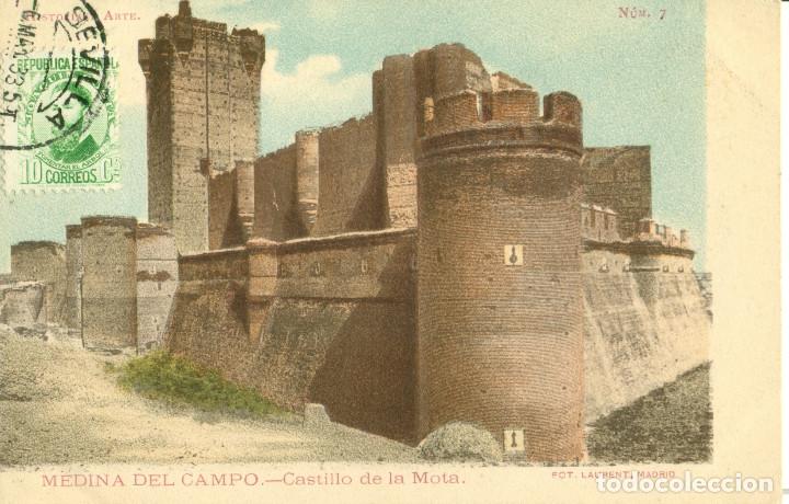 Postales: MEDINA DEL CAMPO. CASTILLO DE LA MOTA. CIRCULADA EN 1933.