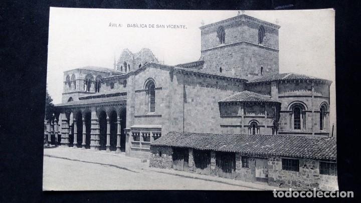 Postales: POSTAL AVILA - BASILICA DE SAN VICENTE , FOTOTIPIA HAUSER Y MENET