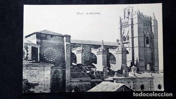 Postales: POSTAL AVILA - LA CATEDRAL , FOTOTIPIA HAUSER Y MENET