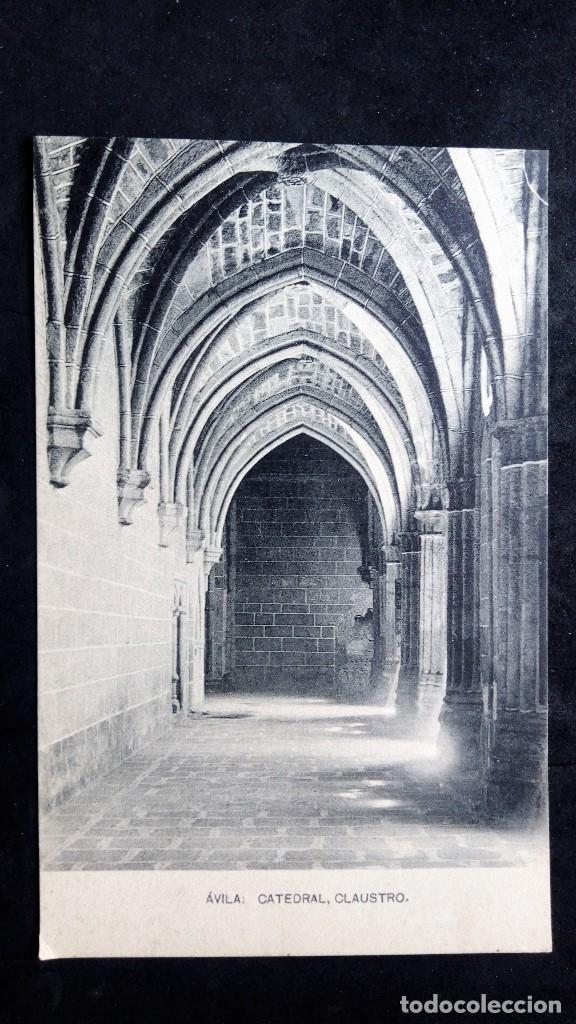 Postales: POSTAL AVILA - CATEDRAL, CLAUSTRO , FOTOTIPIA HAUSER Y MENET