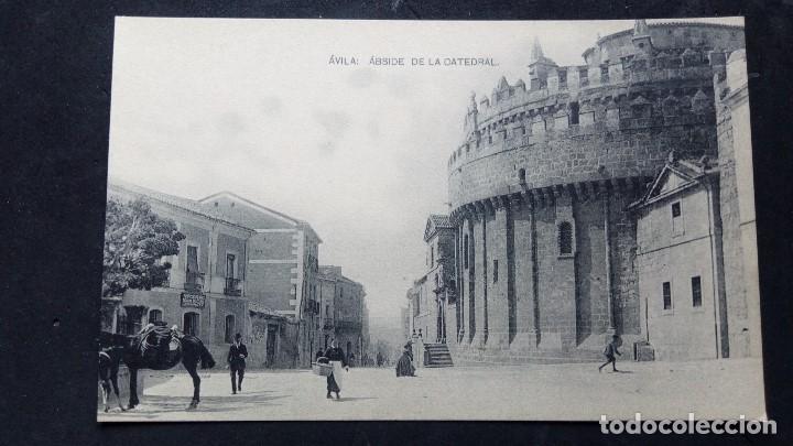 Postales: POSTAL AVILA - ABSIDE DE LA CATEDRAL, FOTOTIPIA HAUSER Y MENET