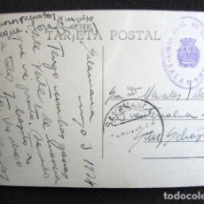 Postales: AÑO 1934. TARJETA POSTAL DE SALAMANCA A SAN SEBASTIÁN. MARCA FRANQUICIA ADMON. PRINCIPAL SALAMANCA. Lote 76579071