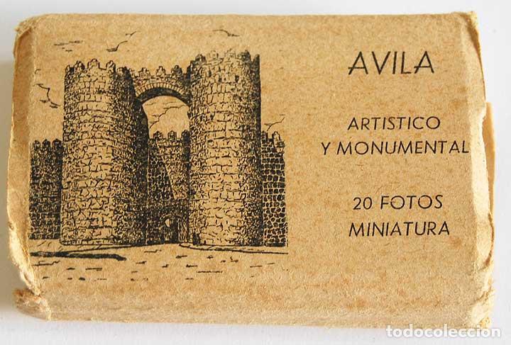 Postales: Librito acorde&oacute;n con 20 mini postales de Avila Art&iacute;stico y Monumental. Ediciones Manipel