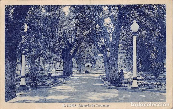 Postales: SORIA.- ALAMEDA DE CERVANTES - Foto 1