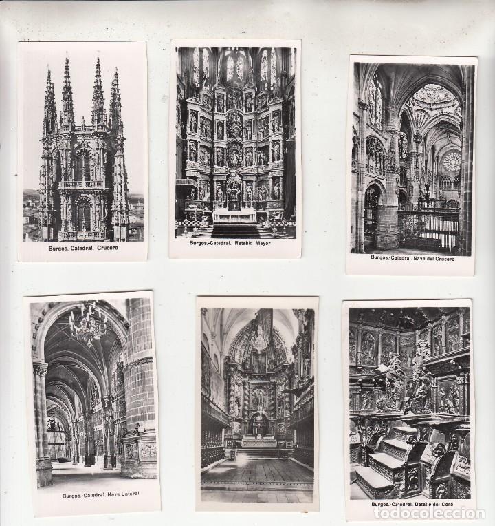 Postales: 6 FOTO-POSTALES DE BURGOS-CATEDRAL. DIVERSAS VISTAS