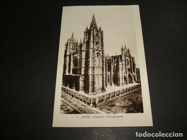 Postales: LEON CATEDRAL VISTA GENERAL - Foto 1