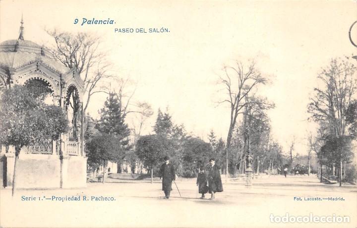 Postales: PALENCIA.- PASEO DEL SAL&Oacute;N