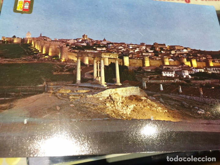 Postales: Postal - Avila - Vista general Nocturna - Numero 27 - Postales escudo de oro - Ediciones Fisa