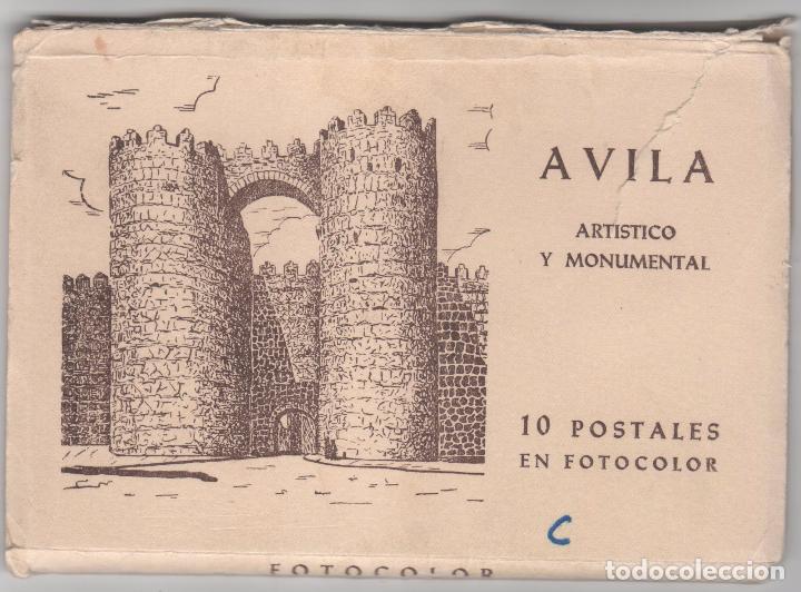 Postales: Antiguo Bloc de 10 Postaales de &Aacute;vila en Fotocolor.