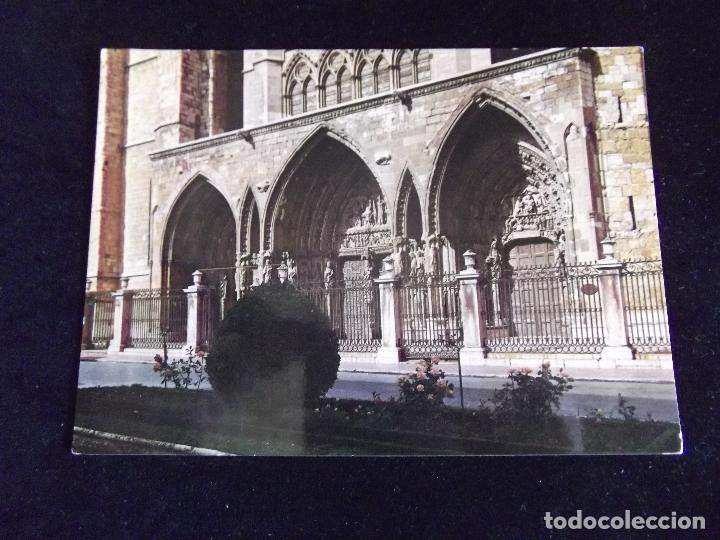 Postales: LEON-V43-CATEDRAL-PORTICO - Foto 1
