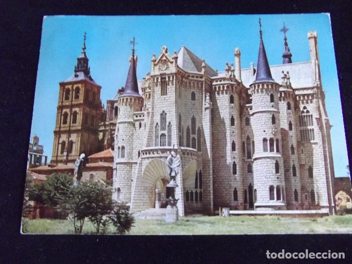 Postales: LEON-V43-ASTORGA-PALACIO EPISCOPAL-CIRCULADA - Foto 1