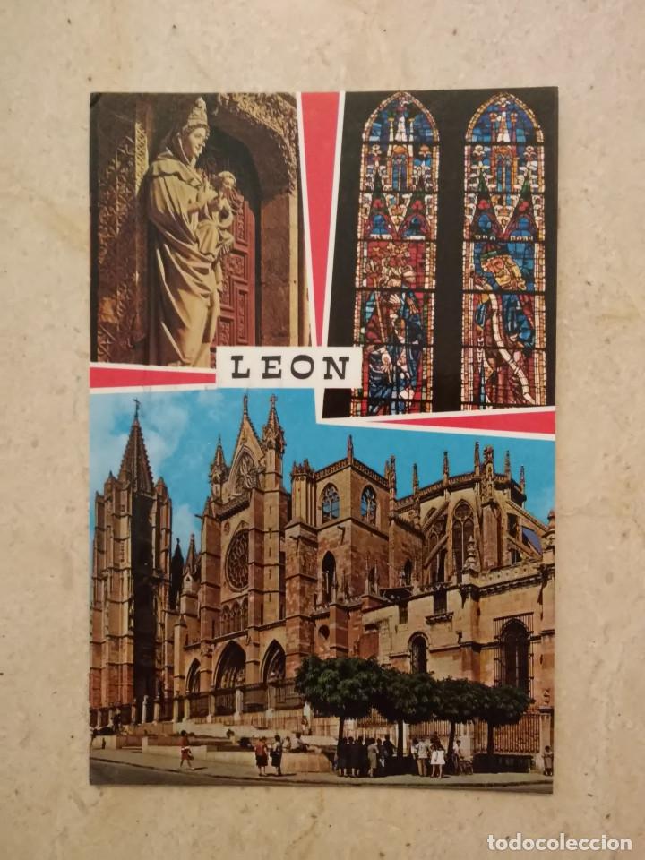 Postales: ANTIGUA POSTAL -10*15 - LEON BELLEZAS DE LA CIUDAD - CAJON - A&Ntilde;O 1983