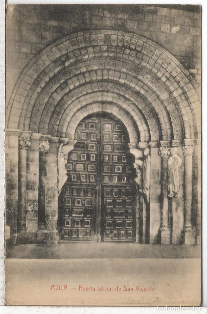 Postales: AVILA PUERTA SAN VICENTE ESCRITA