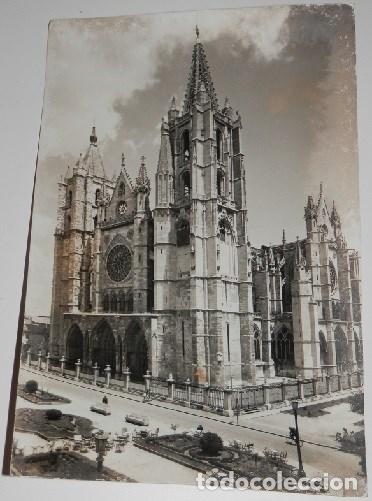 Postales: TARJETA POSTAL ANTIGUA DE LE&Oacute;N - Foto 1