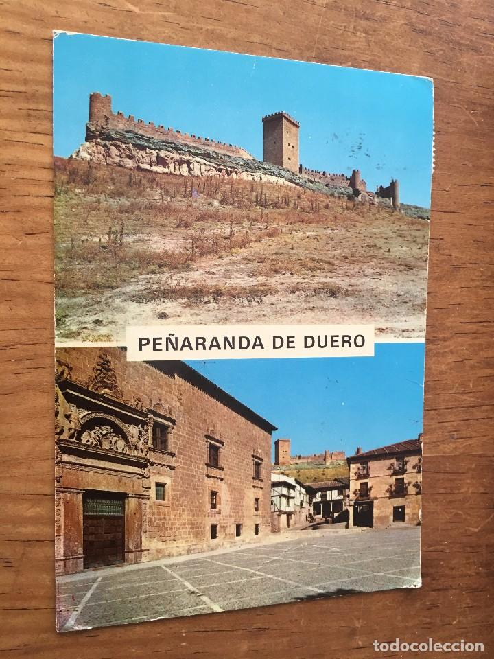 Postales: P0757 POSTAL FOTOGRAFIA 1975 EDICIONES SICILIA PE&Ntilde;ARANDA DE DUERO CASTILLO Y MURALLA PALACIO BURGOS
