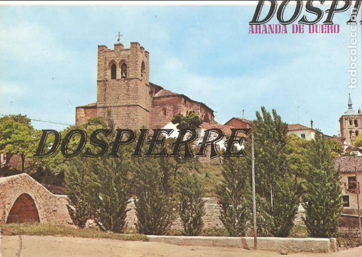 Postales: POSTAL, ARANDA DE DUERO-BURGOS, PARROQUIAL DE SAN JUAN Y PUENTE, ESCRITA