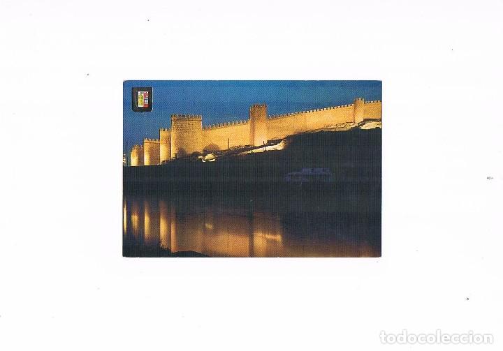 Postales: POSTAL ANTIGUA CASTILLA Y LEON CIRCULADA AVILA RIO ADAJA Y MURALLA