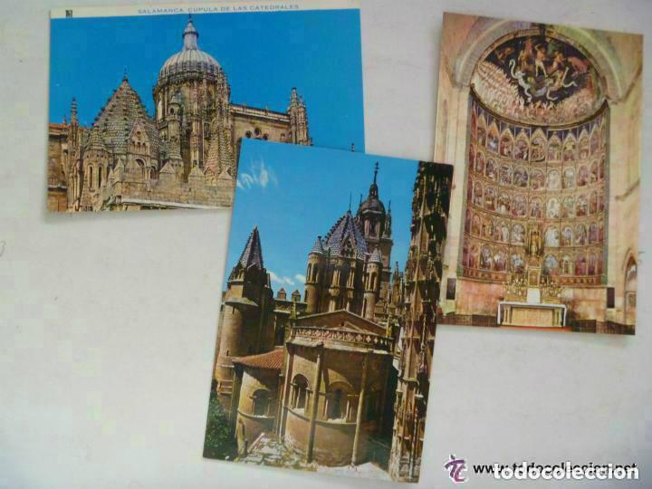 Postales: LOTE DE 3 POSTALES DISTINTAS DE LA CATEDRAL VIEJA DE SALAMANCA
