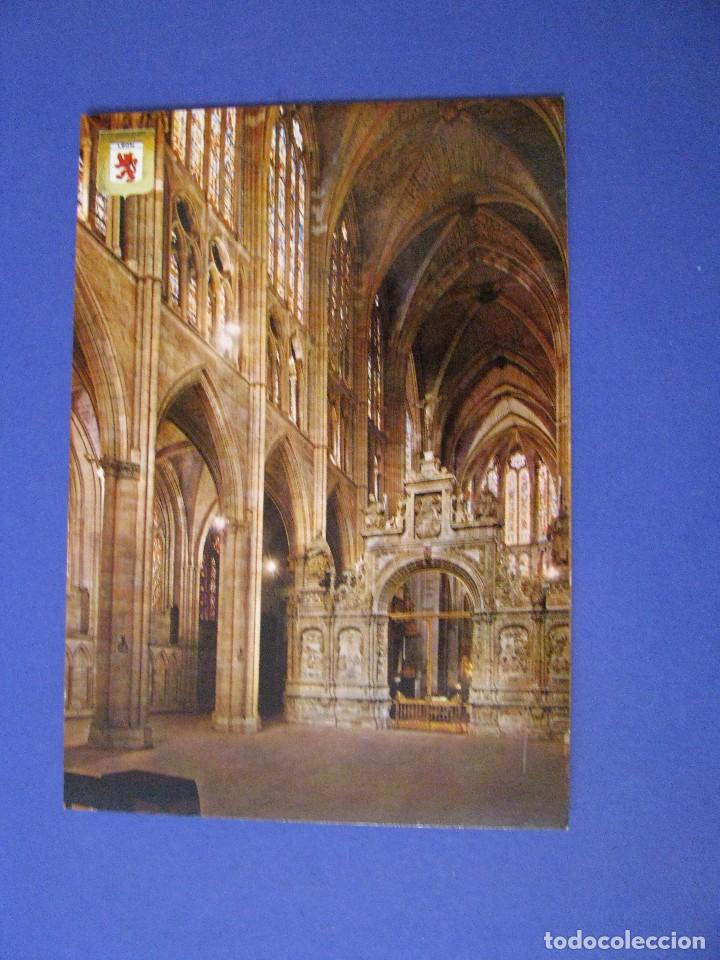 Postales: POSTAL DE LEON. CATEDRAL. ED. SUBI. SIN CIRCULAR. - Foto 1