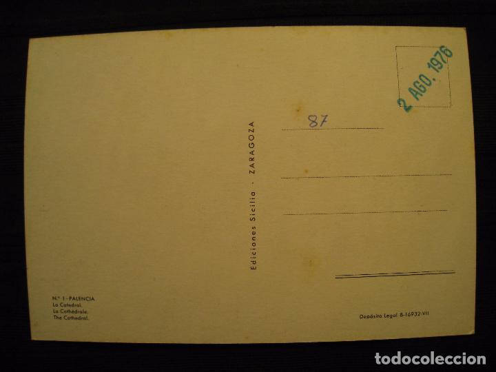 Postales: POSTAL PALENCIA - LA CATEDRAL. - Foto 3
