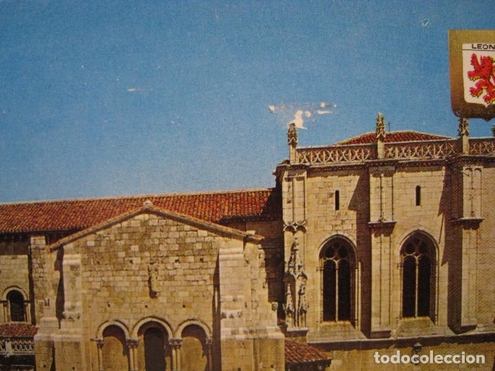 Postales: POSTAL LEON - SAN ISIDORO - BASILICA. - Foto 3