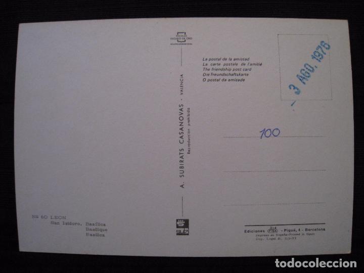 Postales: POSTAL LEON - SAN ISIDORO - BASILICA. - Foto 4