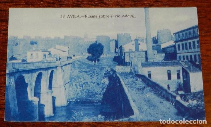 Postales: POSTAL DE AVILA, RIO ADAJA, N. 39, FOTO MAYORAL ENCINAR, CIRCULADA.