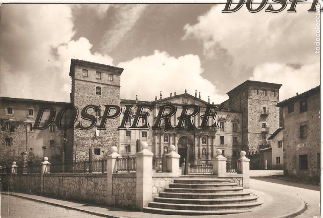 Postales: POSTAL, O&Ntilde;A-BURGOS, FACHADA PRINCIPAL MONASTERIO, HOY COLEGIO JESUITAS, ED. SICILIA, ESCRITA