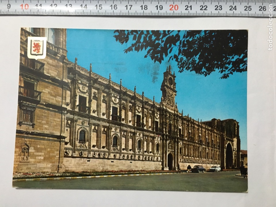 Postales: Postal. 28. LEON. HOSTAL SAN MARCOS. SUBIRATS CASANOVA. H. 1960