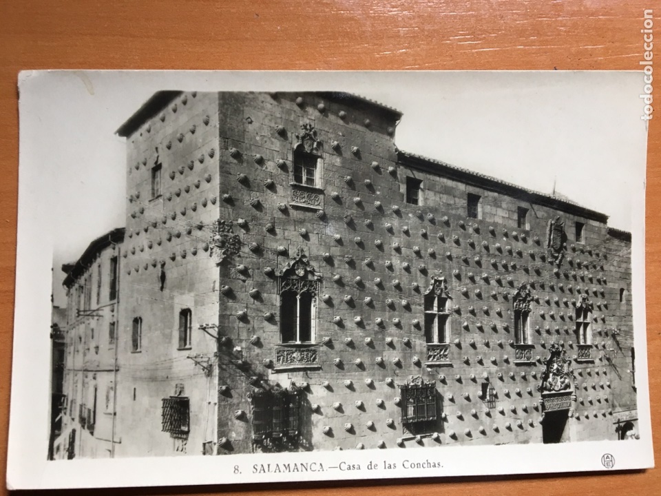 Postales: 8salamanca casa de las conchas negativo invertido
