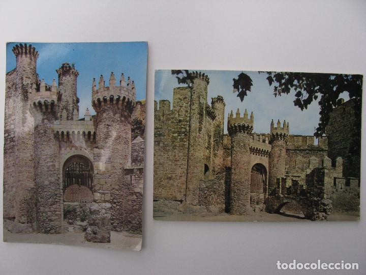 Postales: 2 POSTALES PONFERRADA - CASTILLO DE LOS TEMPLARIOS - Foto 1
