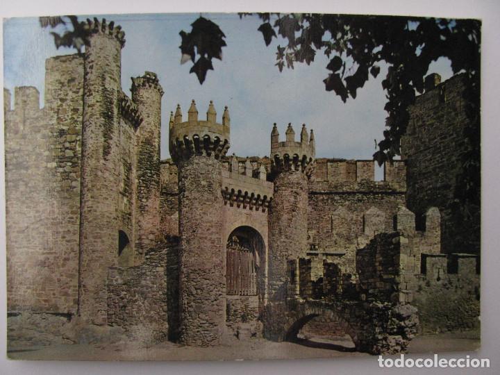 Postales: 2 POSTALES PONFERRADA - CASTILLO DE LOS TEMPLARIOS - Foto 2